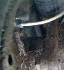 brake line into wheel cylinder